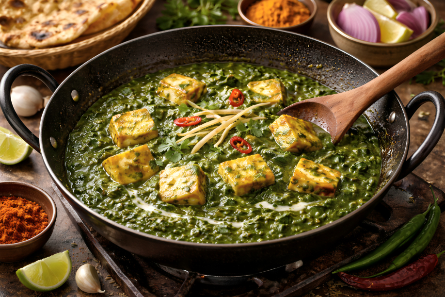 Authentic Palak Paneer Step-by-Step Preparation