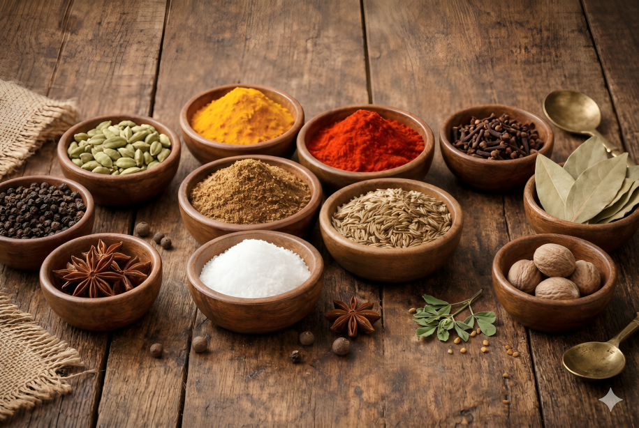 Basic Spices for Authentic Palak Paneer