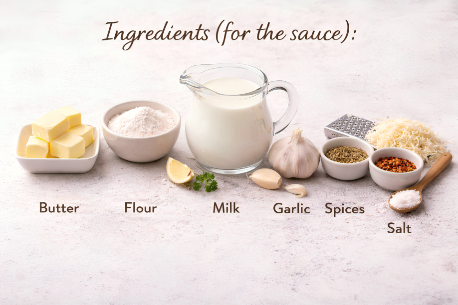 Ingredients for sauce
