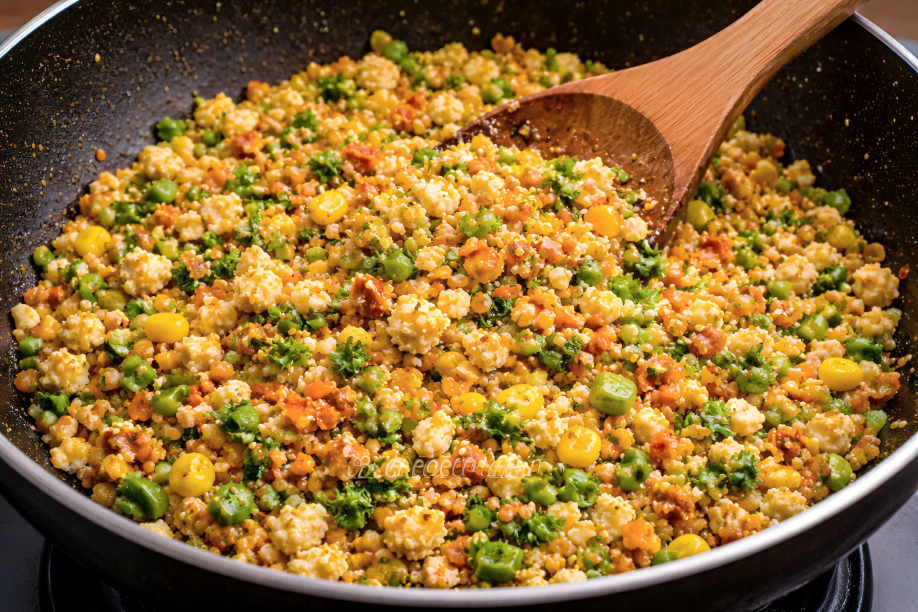 Prepare the Stuffing for Paneer Veg Paratha