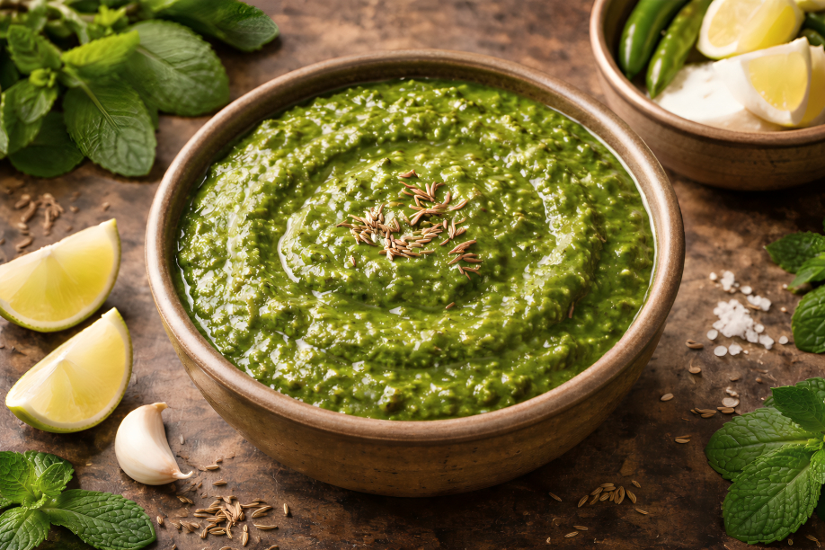 Serving Suggestions for traditional pudina chutney
